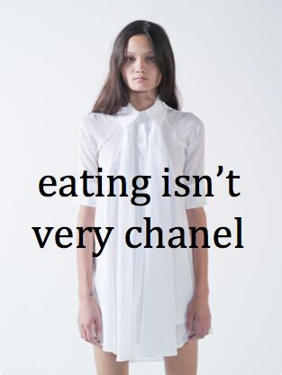 chanel eating